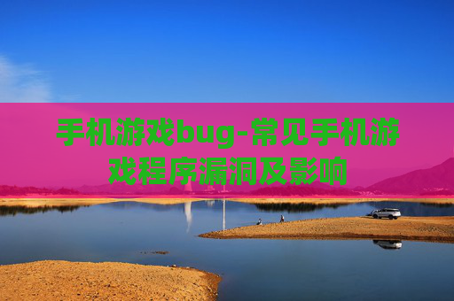 手机游戏bug-常见手机游戏程序漏洞及影响