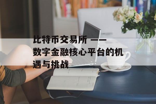 比特币交易所 —— 数字金融核心平台的机遇与挑战